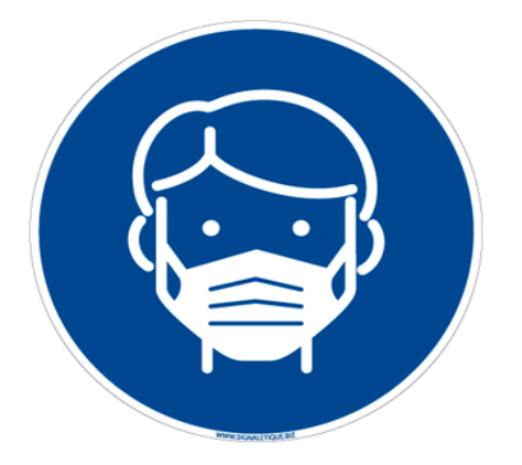 Signalisation d'hygiène et sécurité : porter un masque